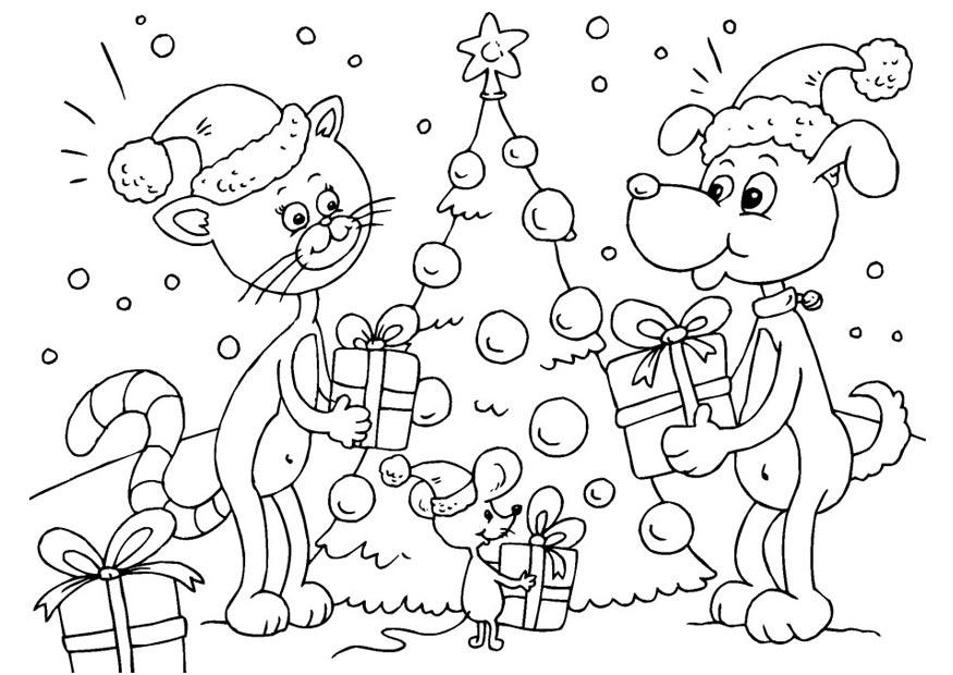 geschenke unter dem weihnachtsbaum Malvorlage geschenke unter dem weihnachtsbaum