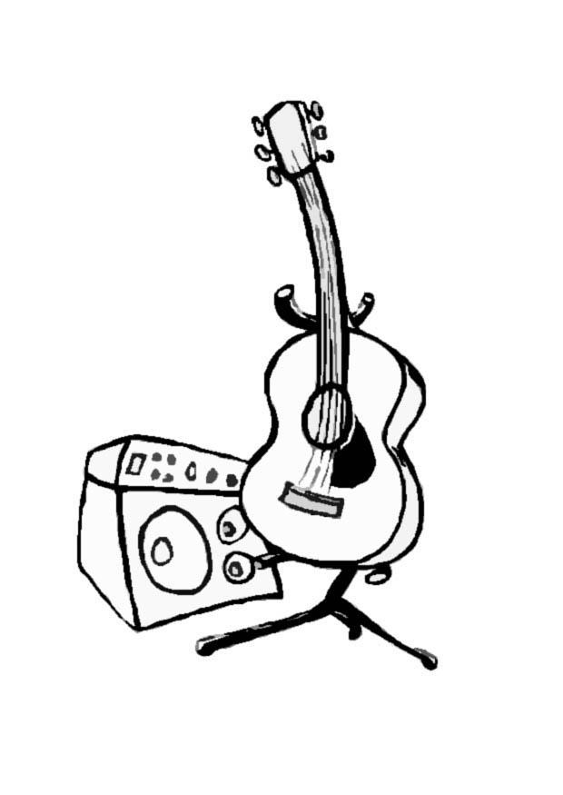 gitarre Malvorlage gitarre