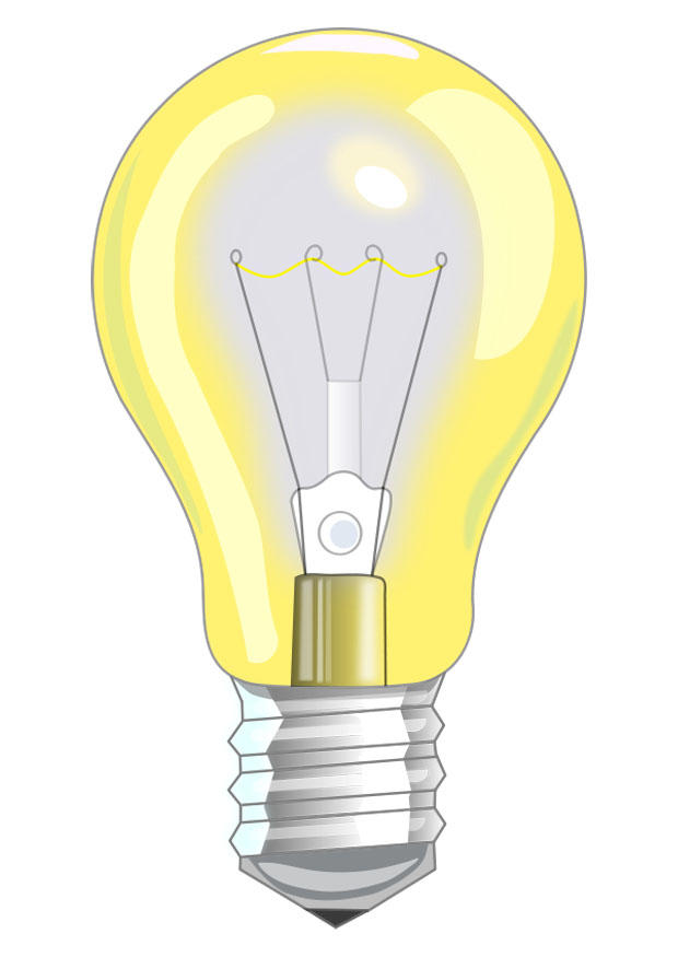glA¼hlampe an Bild glA¼hlampe an
