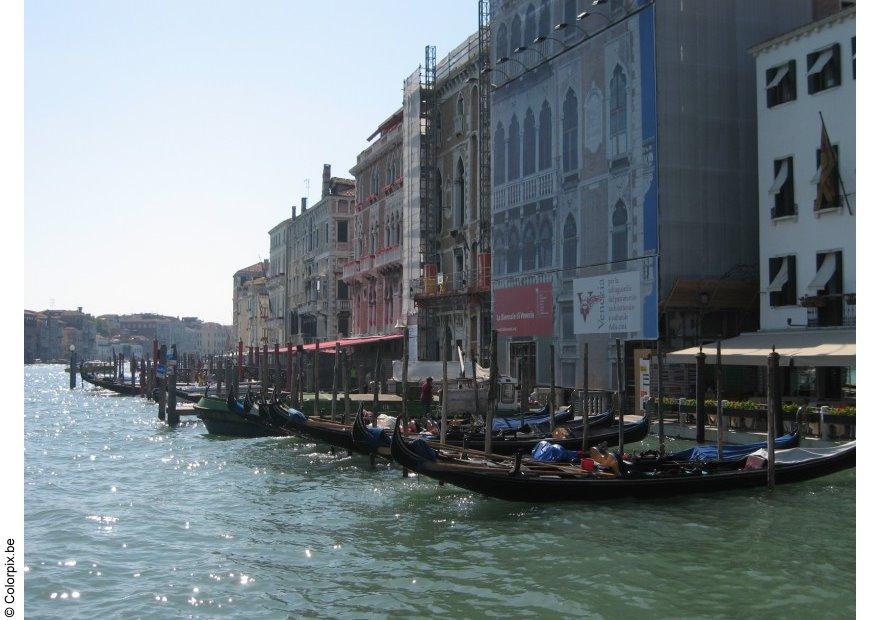gondeln am grand canal Foto gondeln am grand canal
