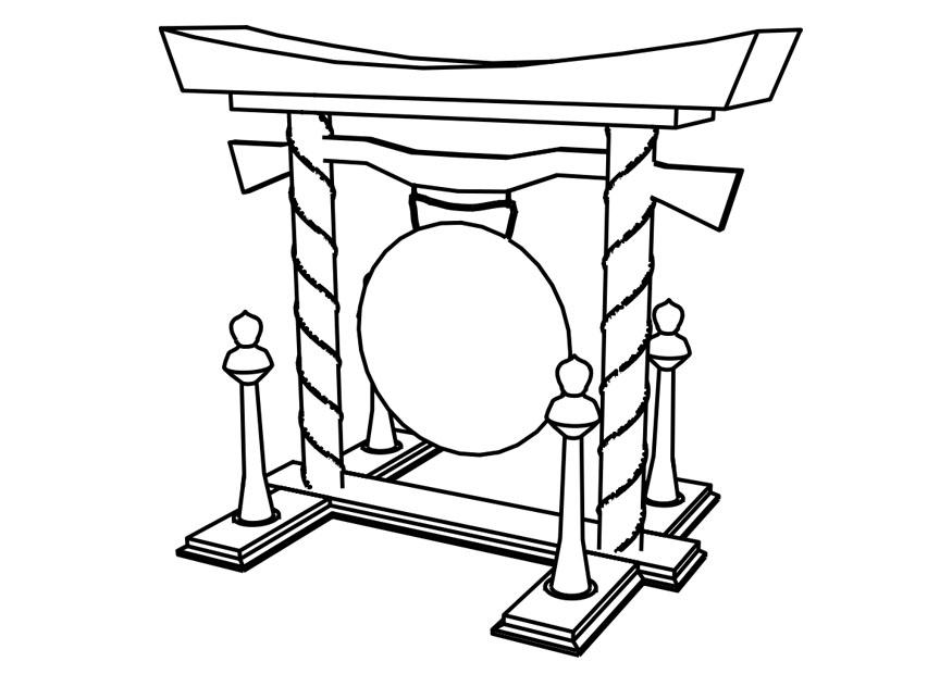 gong Malvorlage gong