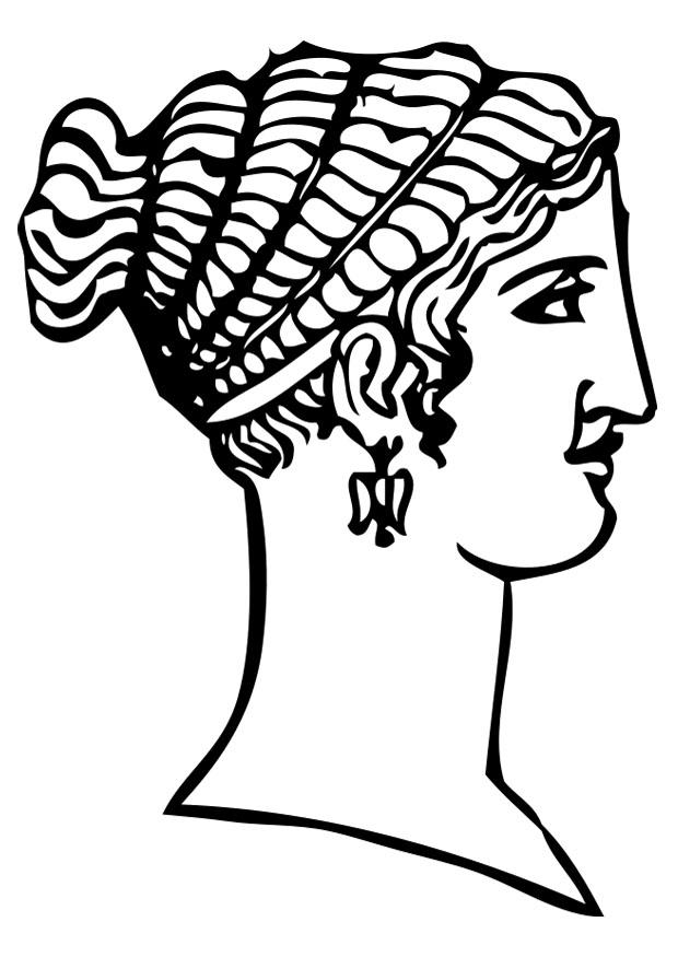 griechischer haarschnitt Malvorlage griechischer haarschnitt