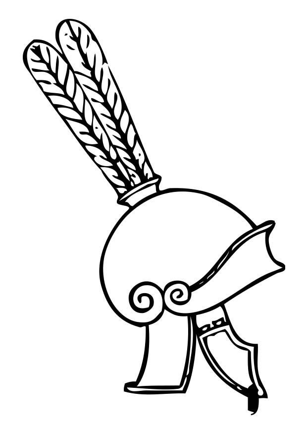 Malvorlage griechischer helm