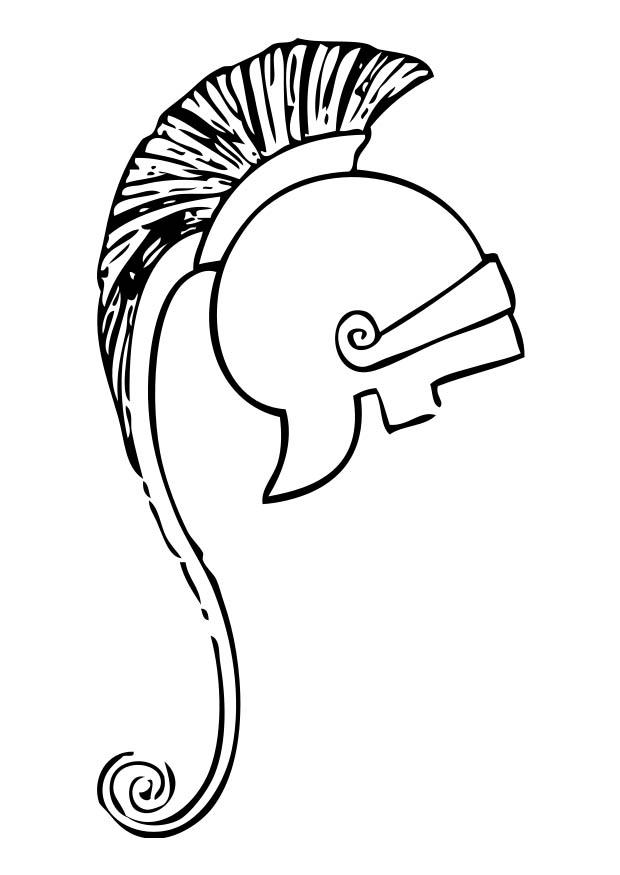 griechischer helm Malvorlage griechischer helm