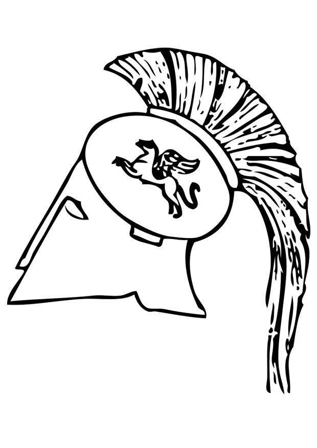 griechischer helm Malvorlage griechischer helm