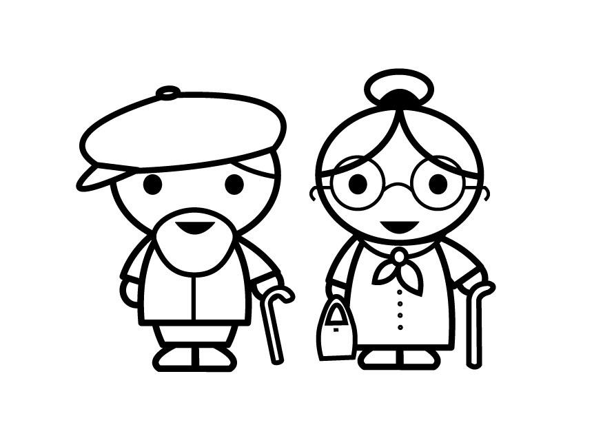 groAŸmutter und groAŸvater Malvorlage groAŸmutter und groAŸvater