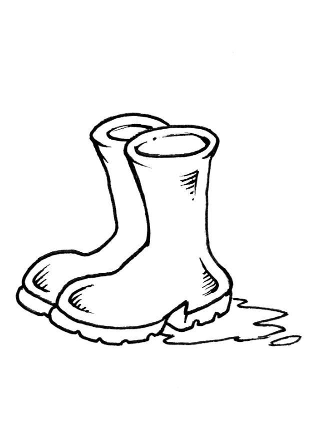 gummistiefel Malvorlage gummistiefel