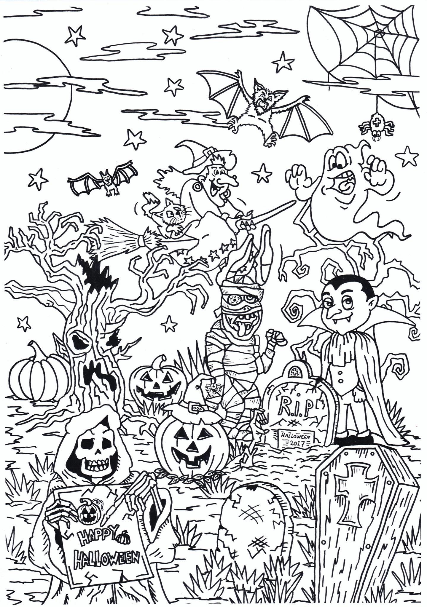 halloween Malvorlage halloween