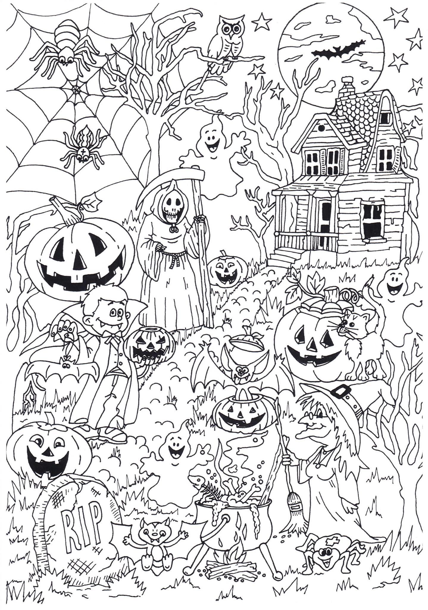 halloween Malvorlage halloween