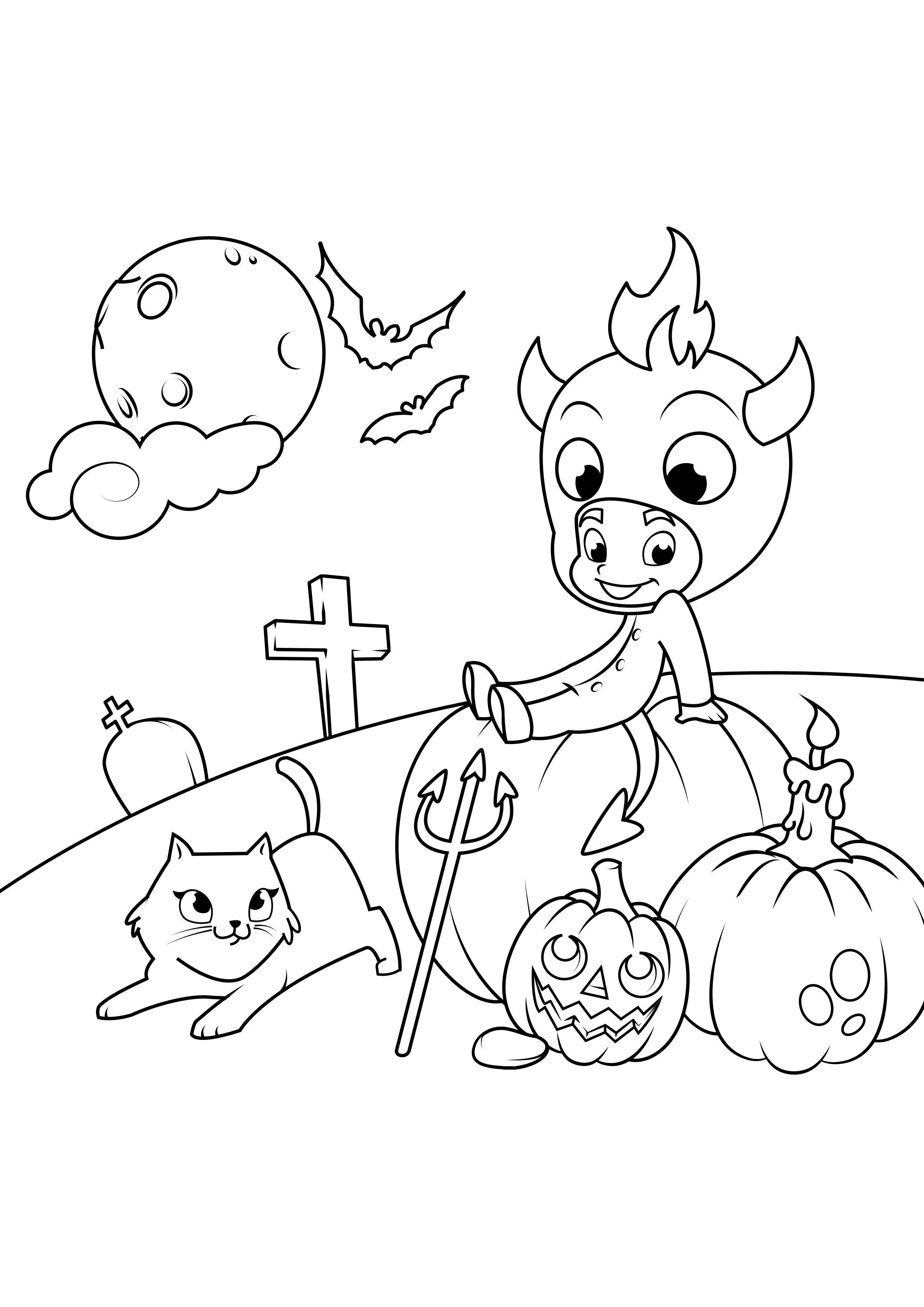 Malvorlage halloween