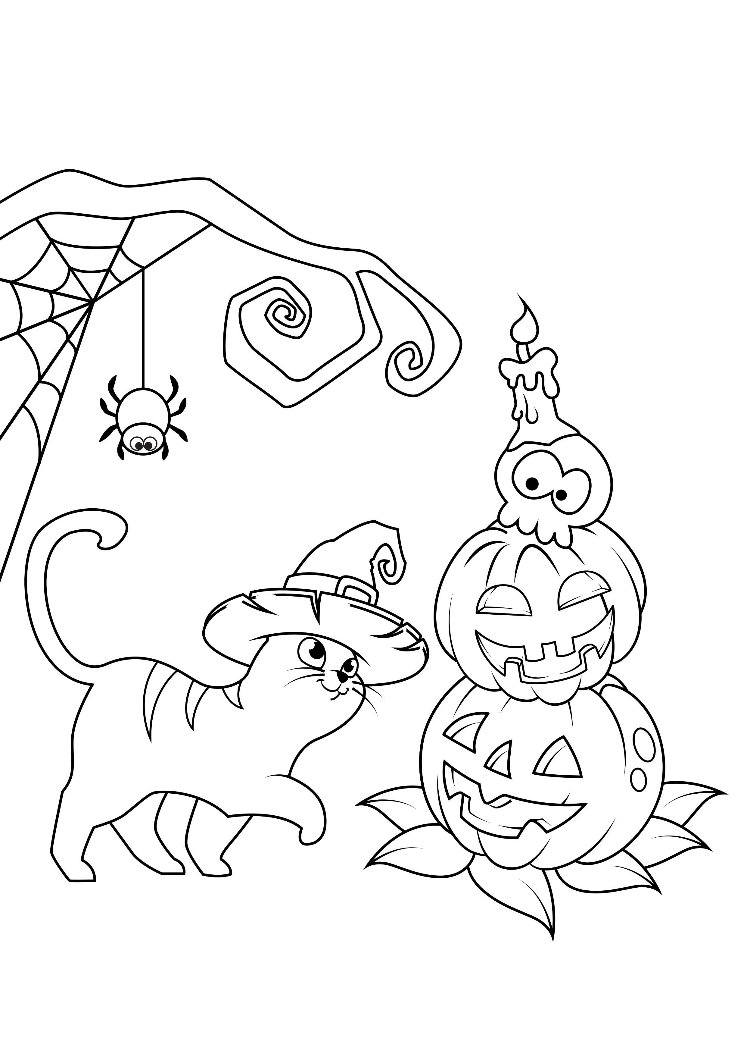 Malvorlage halloween