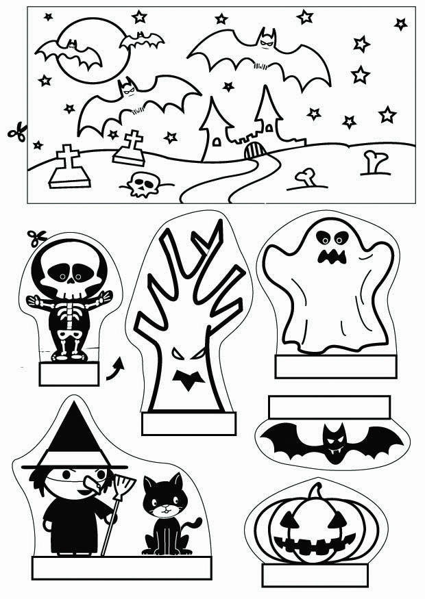 halloween diorama Basteln halloween diorama