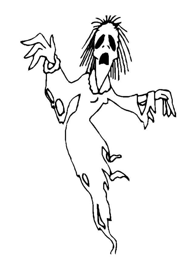 halloween geist Malvorlage halloween geist