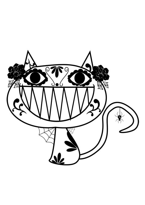 halloween katze Malvorlage halloween katze