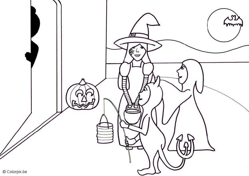 halloween verkleidung Malvorlage halloween verkleidung