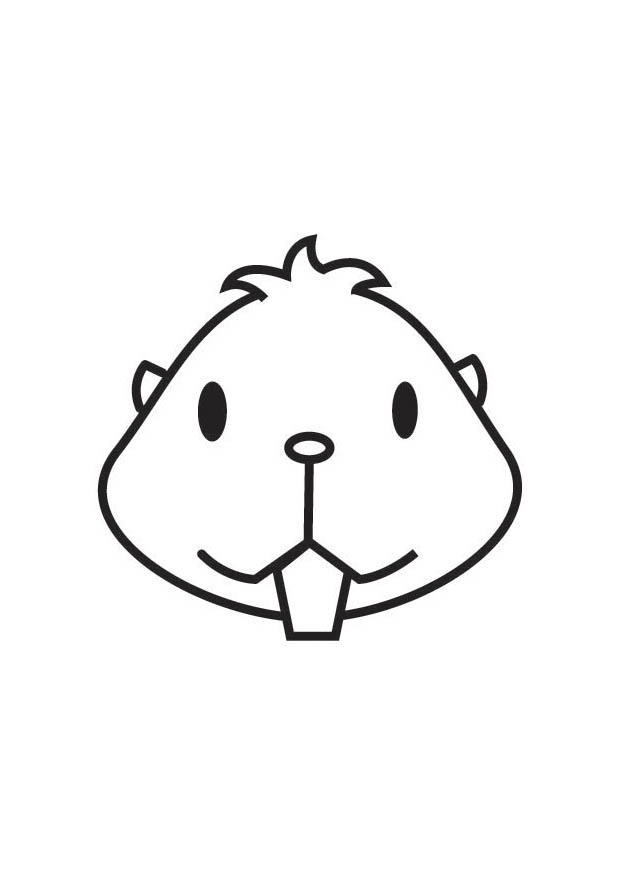 Malvorlage hamsterkopf