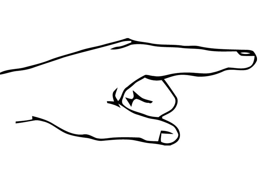 hand Malvorlage hand