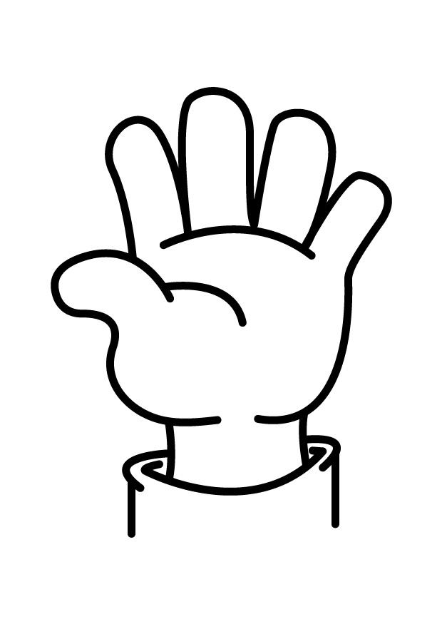 hand Malvorlage hand