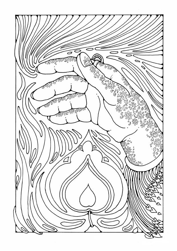 hand A¼ber flamme Malvorlage hand A¼ber flamme