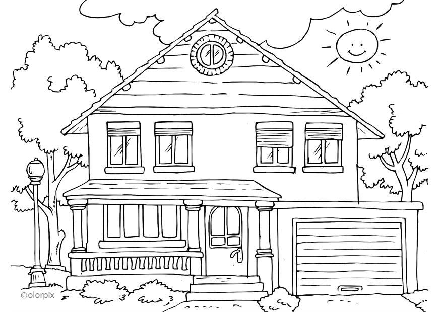 haus von aussen Malvorlage haus von aussen