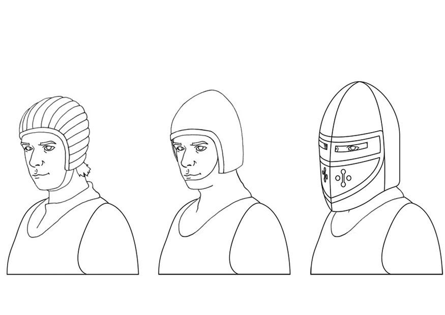 helme Malvorlage helme