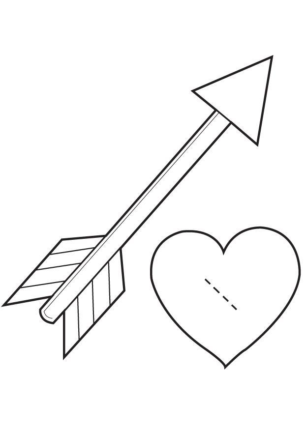 herz mit pfeil - cupido Basteln herz mit pfeil - cupido