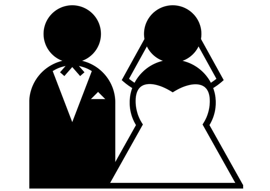 Malvorlage hochzeit