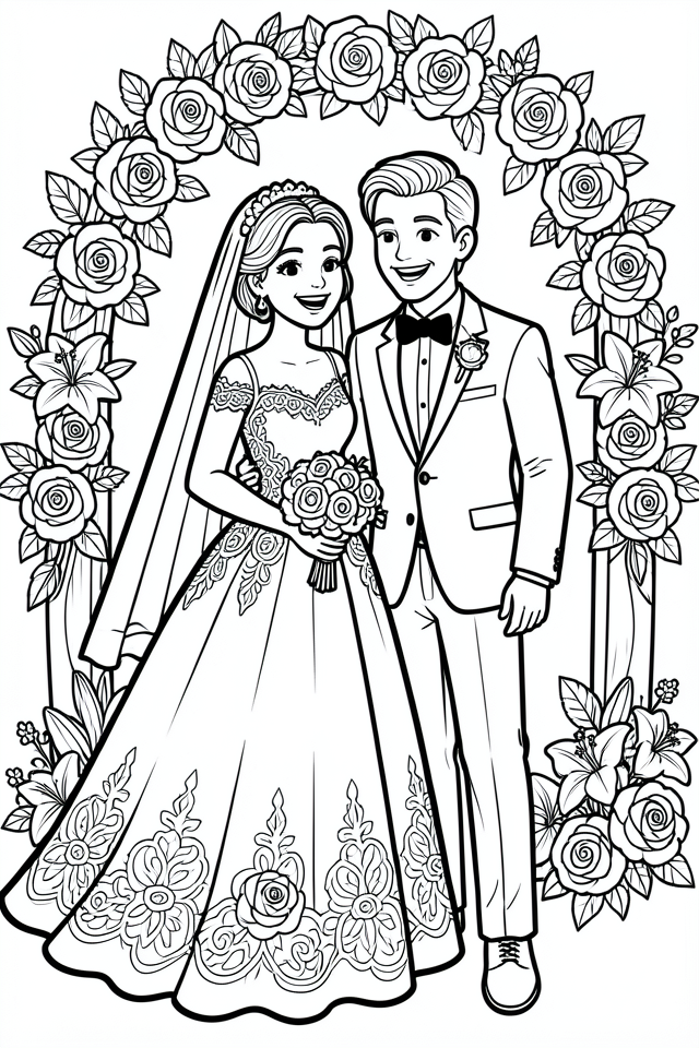 hochzeit Malvorlage hochzeit