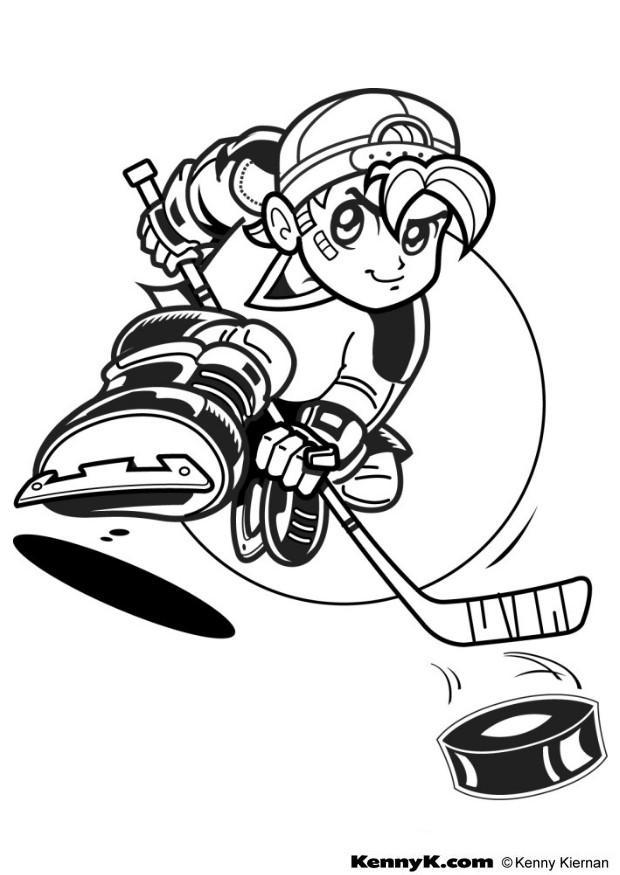 hockey Malvorlage hockey