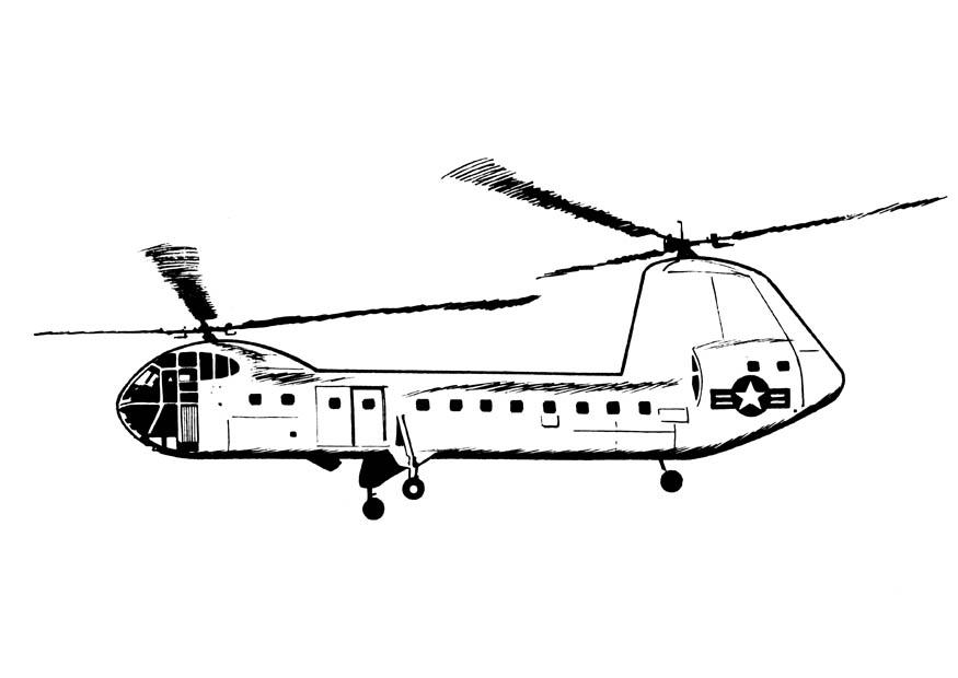hubschrauber Malvorlage hubschrauber