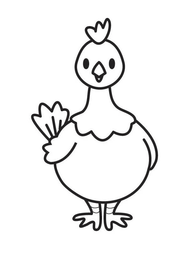 Malvorlage huhn