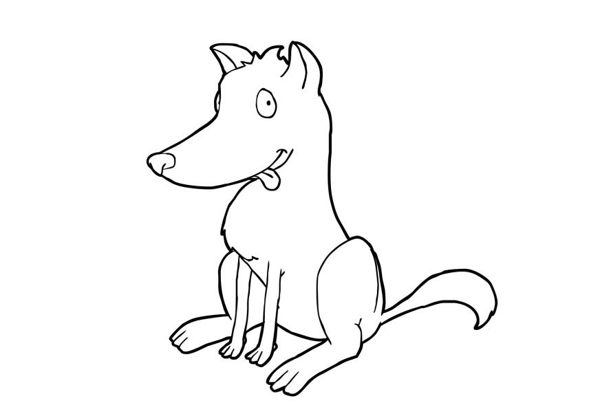 hund Malvorlage hund