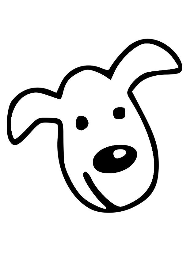 Malvorlage hundekopf