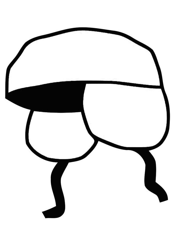 Malvorlage hut - ushanka