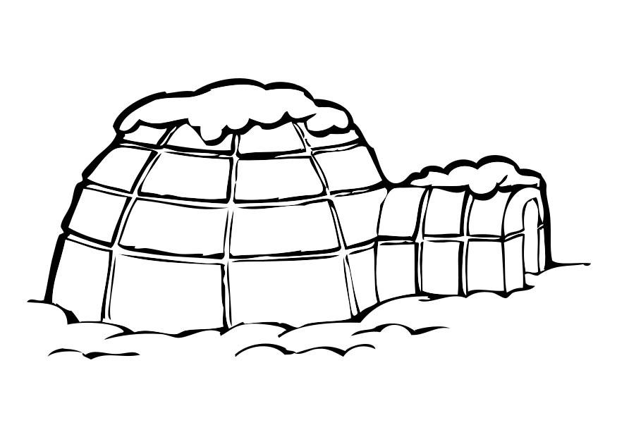 iglu Malvorlage iglu