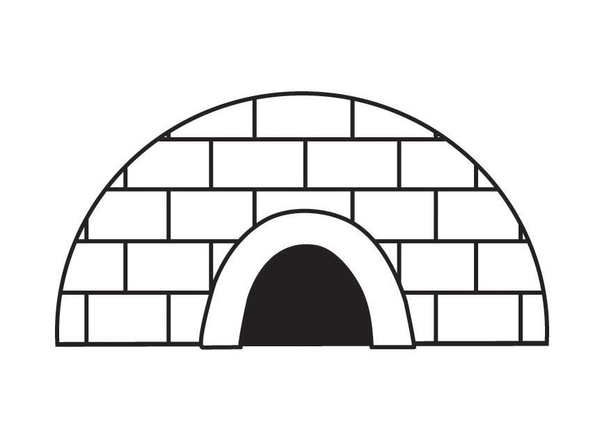 iglu Malvorlage iglu