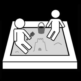 im sandkasten spielen Malvorlage im sandkasten spielen