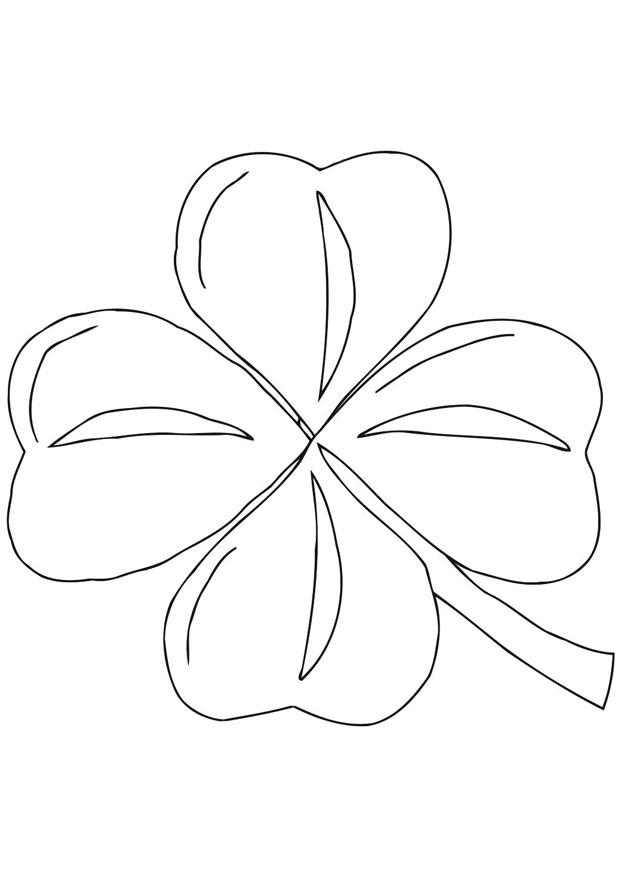 Malvorlage irisches kleeblatt - shamrock