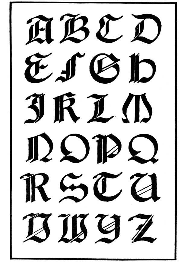 italienisch gotische schrift Malvorlage italienisch gotische schrift