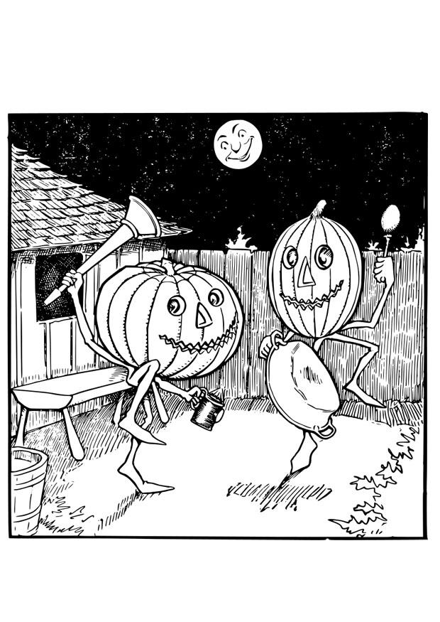 jack o lantern tanz Malvorlage jack o lantern tanz