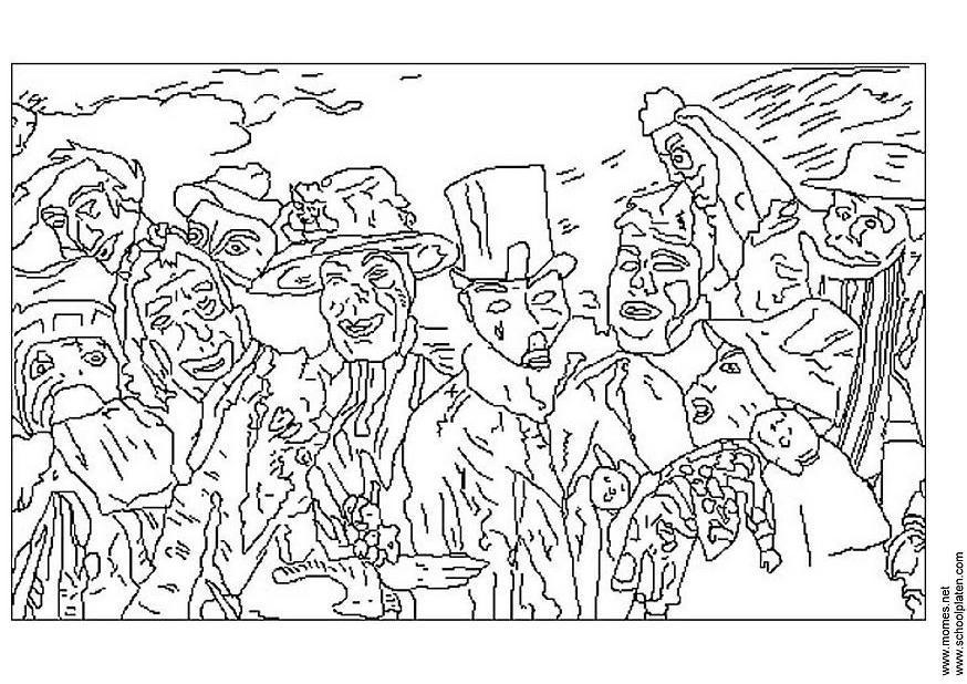 james ensor Malvorlage james ensor
