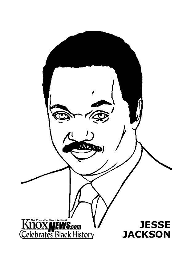 jesse jackson Malvorlage jesse jackson