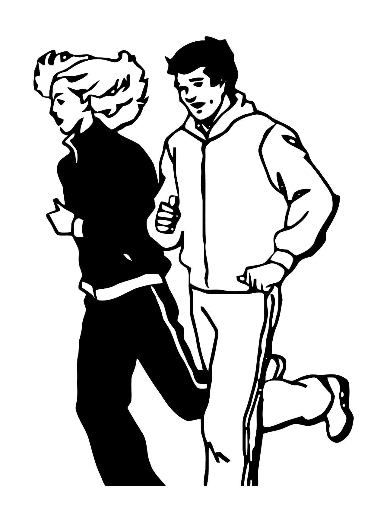 joggen Malvorlage joggen