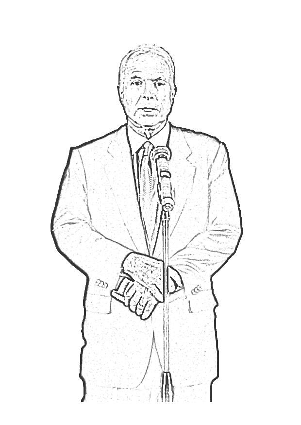 john mccain Malvorlage john mccain