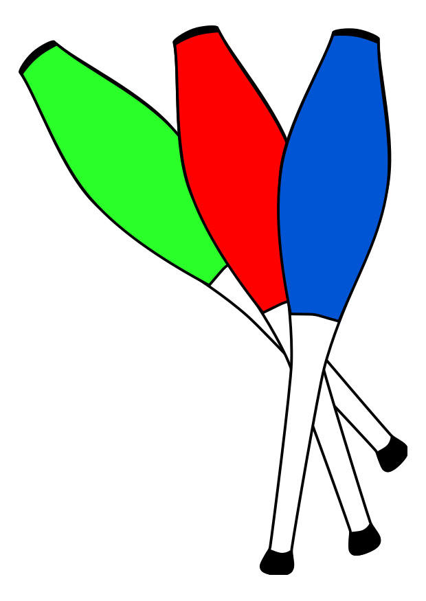 jonglieren - kegel Bild jonglieren - kegel