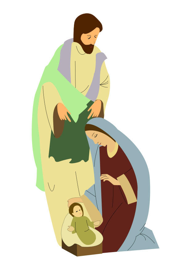 Bild josef, maria und jesus