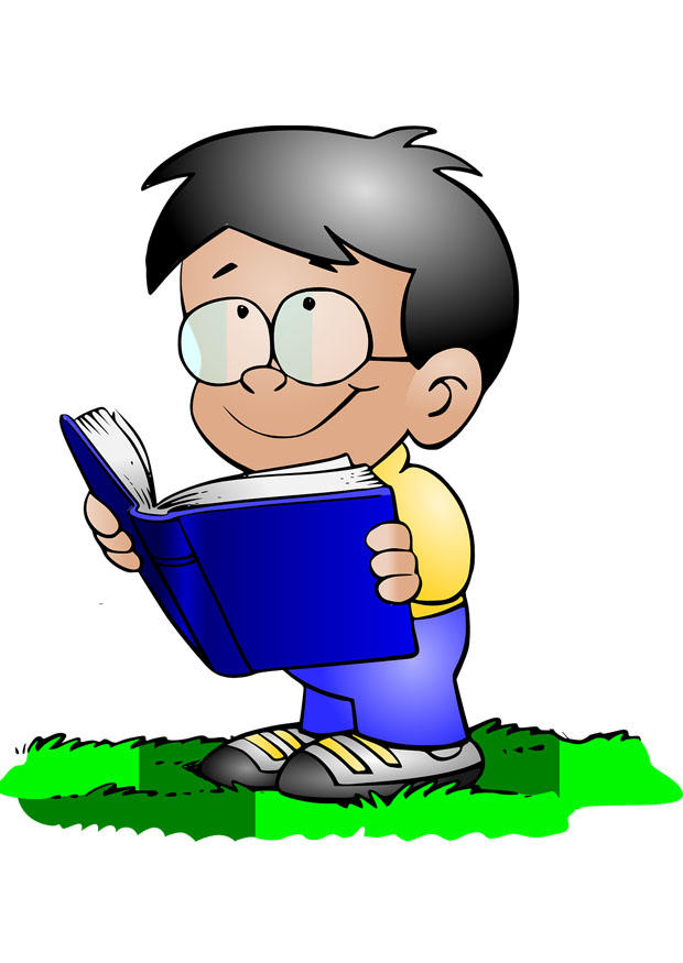 junge mit buch Bild junge mit buch