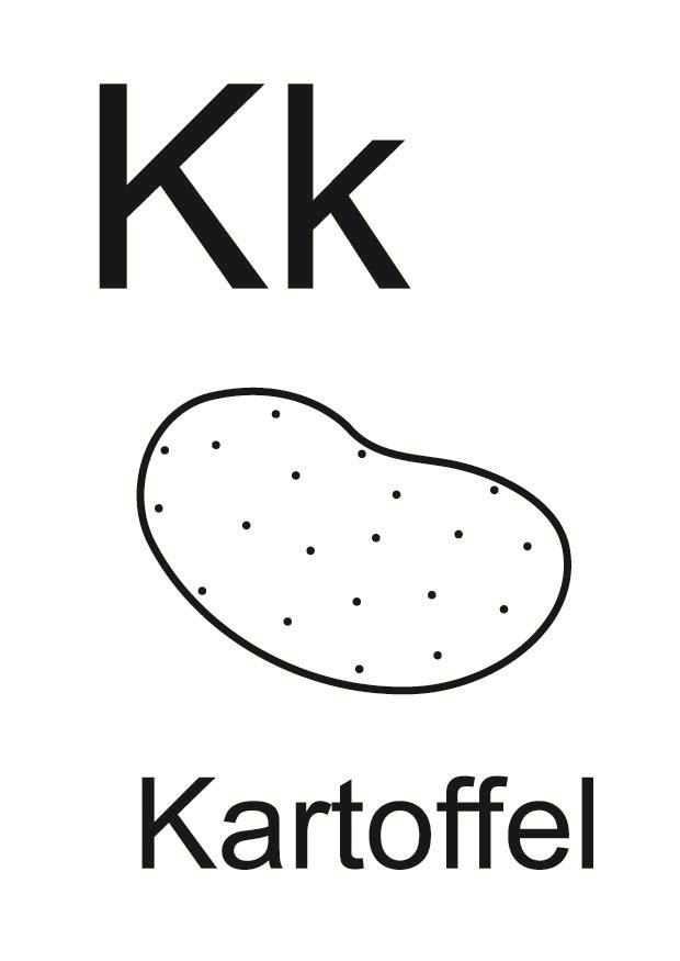 k Malvorlage k