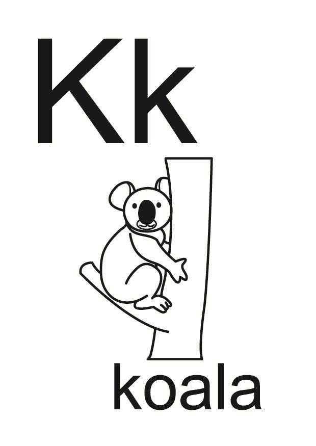 k Malvorlage k