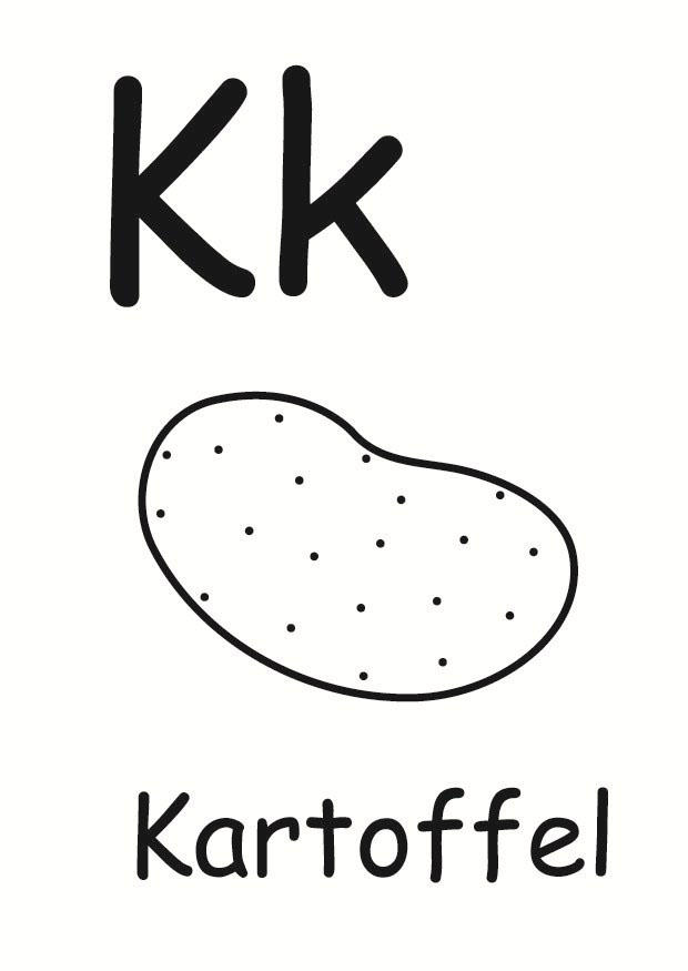 k Malvorlage k